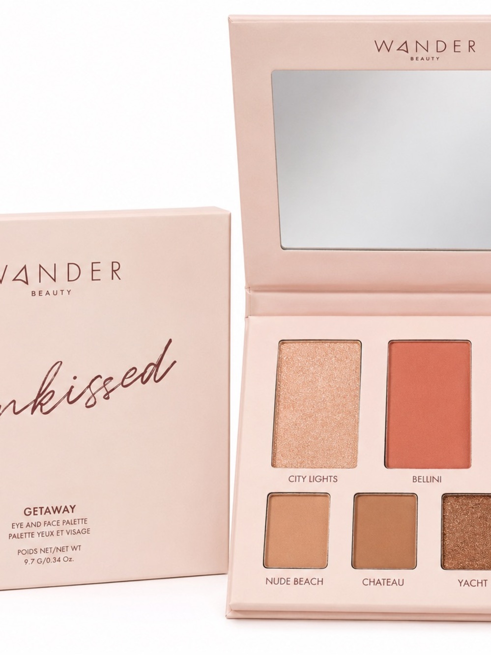 Wander Beauty SunKissed Face & Eye Palette - Peach, Champagne, Bronze